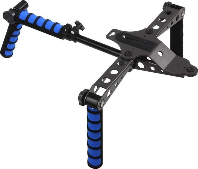 Stabilizator dore Micnova Tripod Steadycam, për DSLR dhe kamera video, aliazh çeliku dhe alumini, i zi