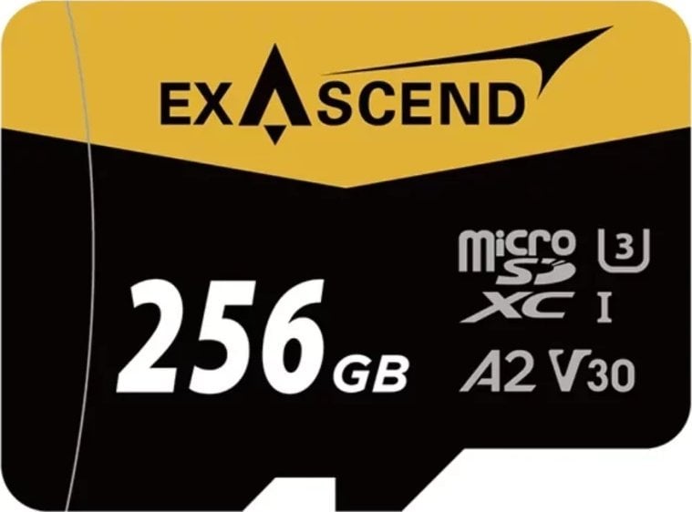 Kartë memorie ExAscend Catalyst MicroSDXC, 256GB, UHS I U3 A2 V30, e gjelbër