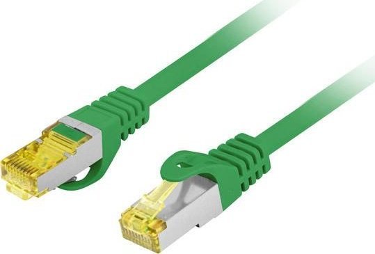 Kabllo rrjeti Lanberg Patchcord CAT.6A S FTP LSZH CU, 0.25m, e gjelbër