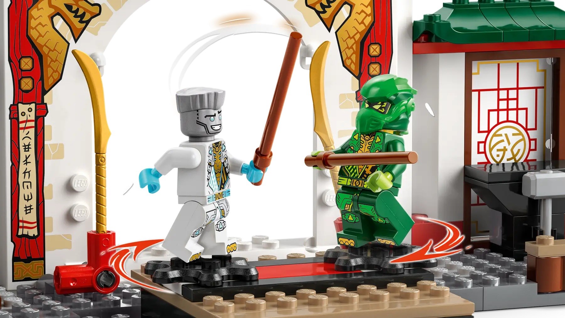 Set lego NINJAGO Ninja Spinjitzu Temple LEGO 71831, tempull ndërtimi, për fëmijë
