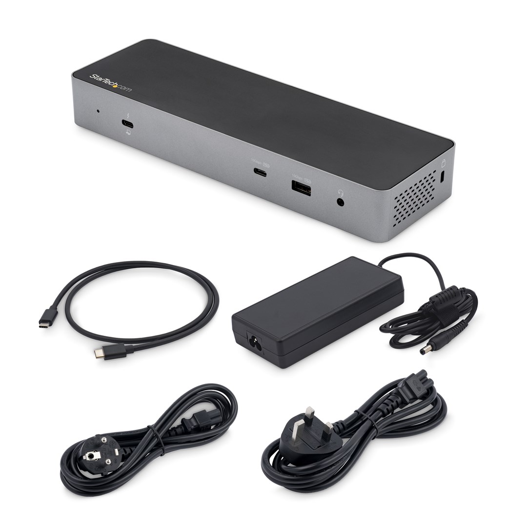 Stacion dokimi StarTech.com USB-C, Thunderbolt 4, 96W PD, e zezë
