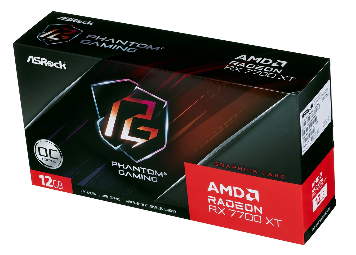 Kartelë grafike ASRock Radeon RX 7700 XT Phantom Gaming OC 12GB GDDR6