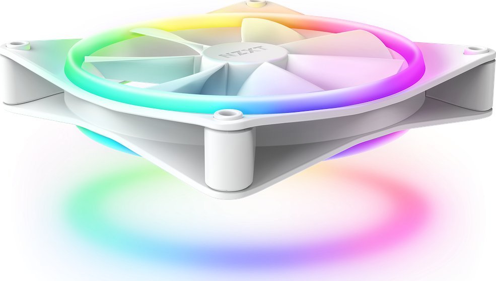 Ventilator kasë NZXT F140 RGB DUO Twin Pack, 14 cm, set 2 copë, i bardhë