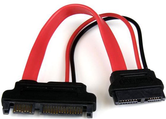 Kabllo Slimline SATA në SATA StarTech SLSATAADAP6, 15 cm, e kuqe