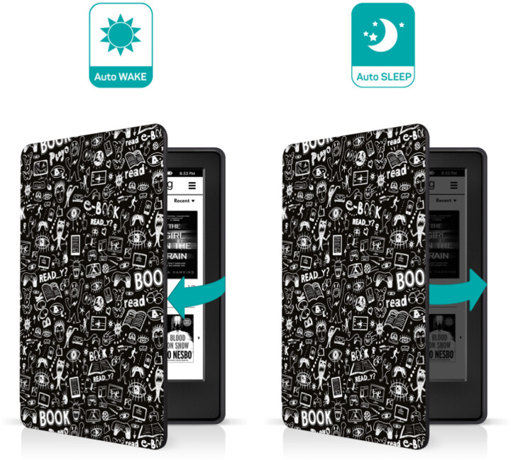 [OUTLET] Mbrojtëse CONNECT IT Doodle për Amazon New Kindle 2019/2020 (Gjen. e 10-të), e zezë