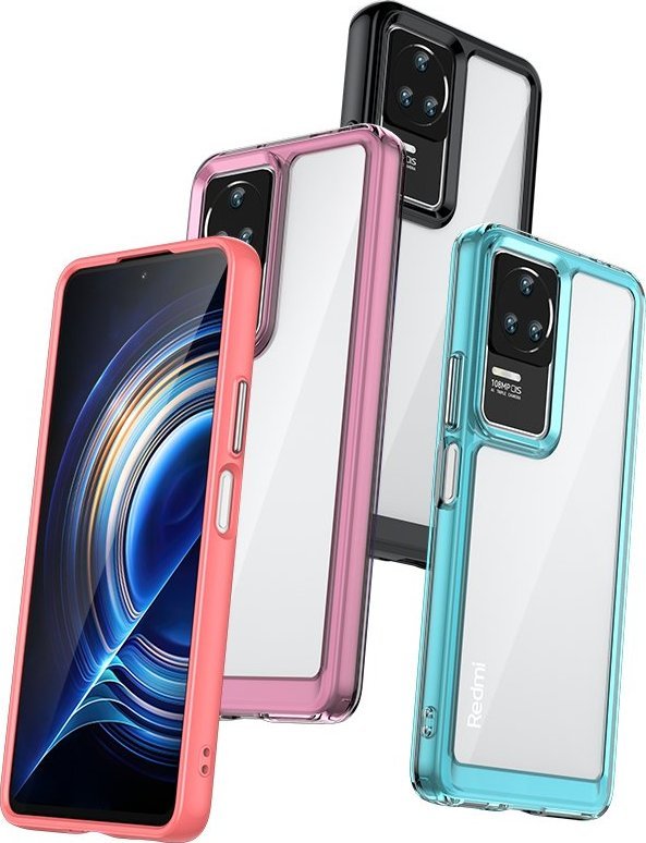 Mbulesë telefoni Hurtel Outer Space Case për Xiaomi Poco F4 5G, kornizë fleksibile, e zezë