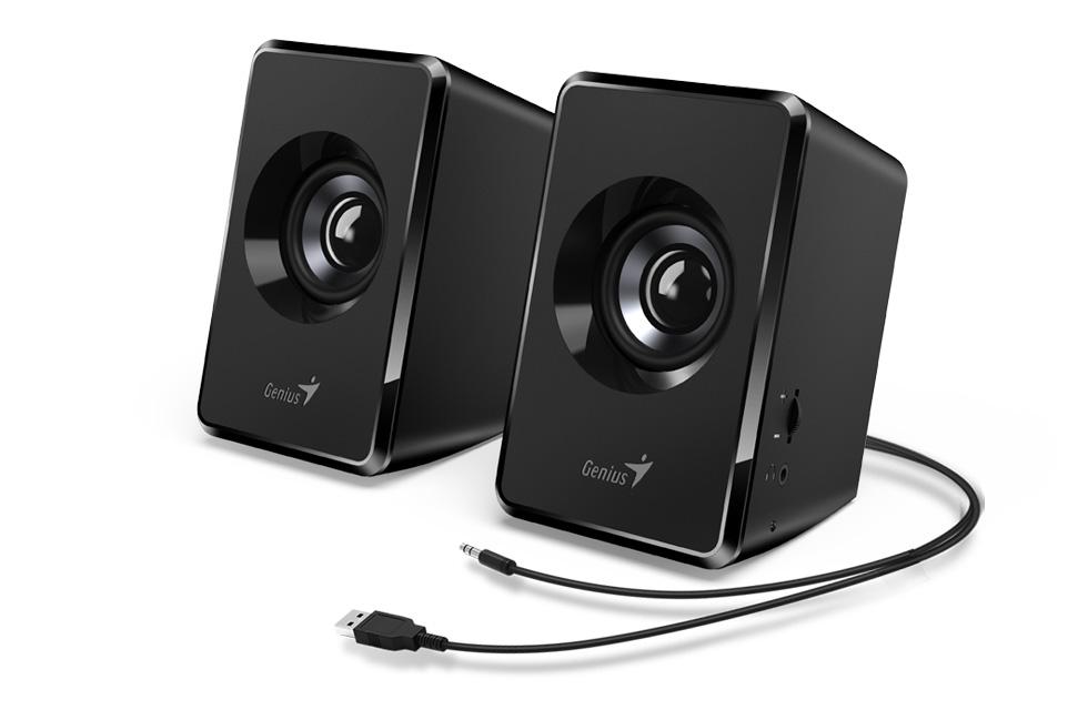Altoparlantë kompjuteri Genius SP-U125, 2.1, me subwoofer, të zinj