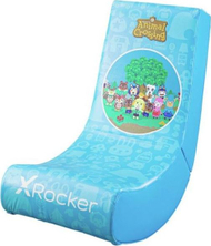 Karrige lojërash X Rocker Nintendo Video Armchair Animal Crossing, kompakte, e kaltër
