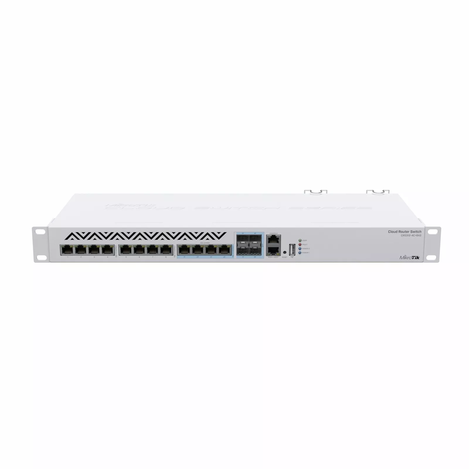 Switch dhe ruter MikroTik CRS312-4C+8XG-RM