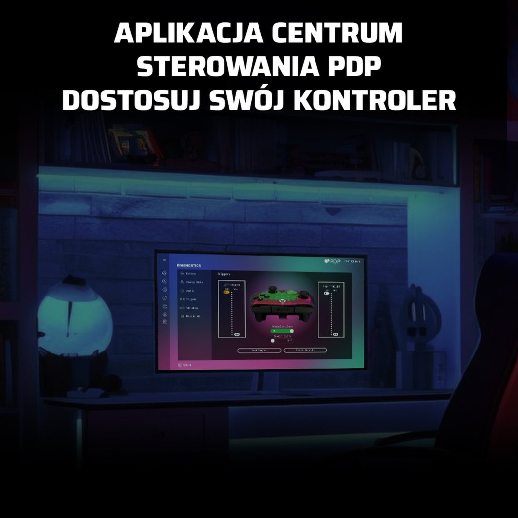 Kontroller PDP XS Rematch, me kabllo, shumëngjyrësh