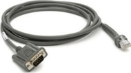 Kabllo serial Zebra CBA-R08-S07ZBR, RS232 DB9, 2.1 m, gri
