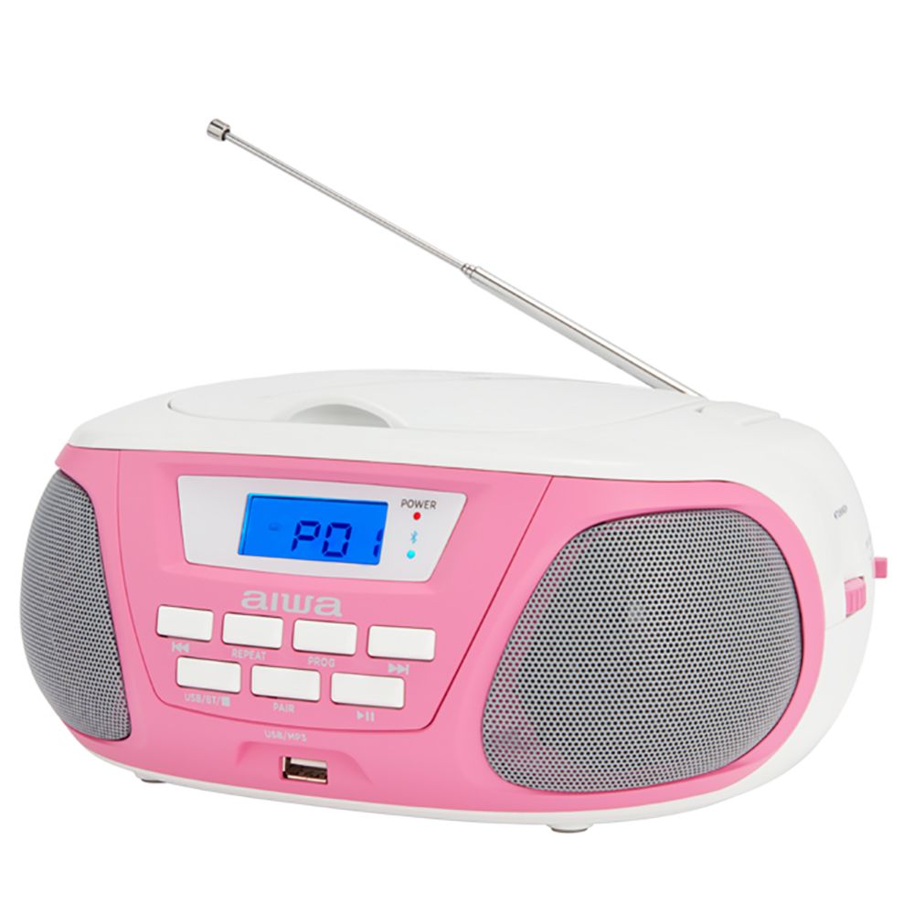 Radio Boombox Portativ me Bluetooth, CD dhe MP3 AIWA BBTU-300PK