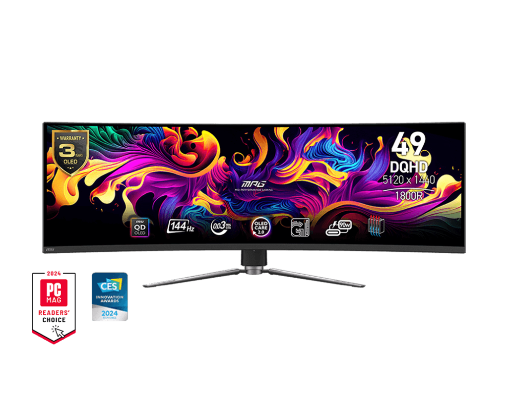 Monitor MSI MPG 491CQP QD-OLED, 49", QD-OLED, 144Hz, i zi
