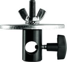Adapter Manfrotto 179, pllakë 80mm, vidë 3/8", i zi