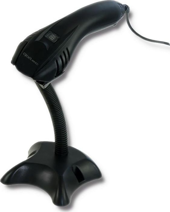 Skaner barkodi Qoltec 50861, 1D, USB, 1.4 m kabllo, i zi