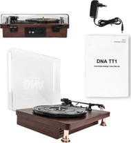 Gramafon DNA TT1, Bluetooth, 3 shpejtësi, mahogon