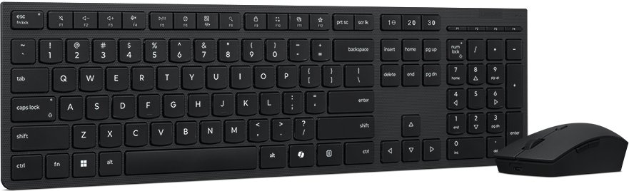 Комплет тастатура и глушец Lenovo 4X31R64316, RF Wireless и Bluetooth, црн