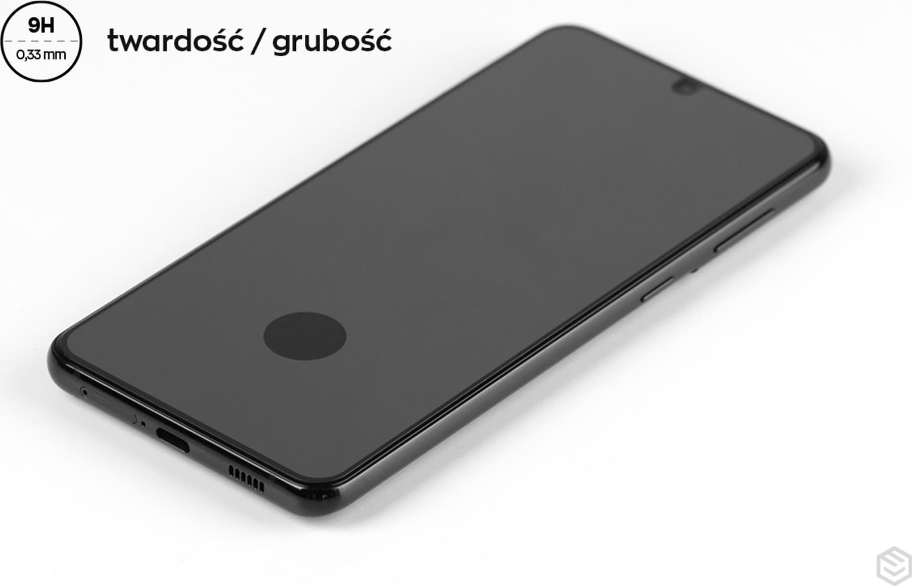 Xham mbrojtës MS Diamond Glass Edge Lite FG për Oppo Reno7 Lite 5G 8 Lite 5G, 9H, i zi