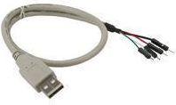 Kabllo USB Intos 33440A, USB 2.0 A në 4 pin, 0.4m, e bardhë