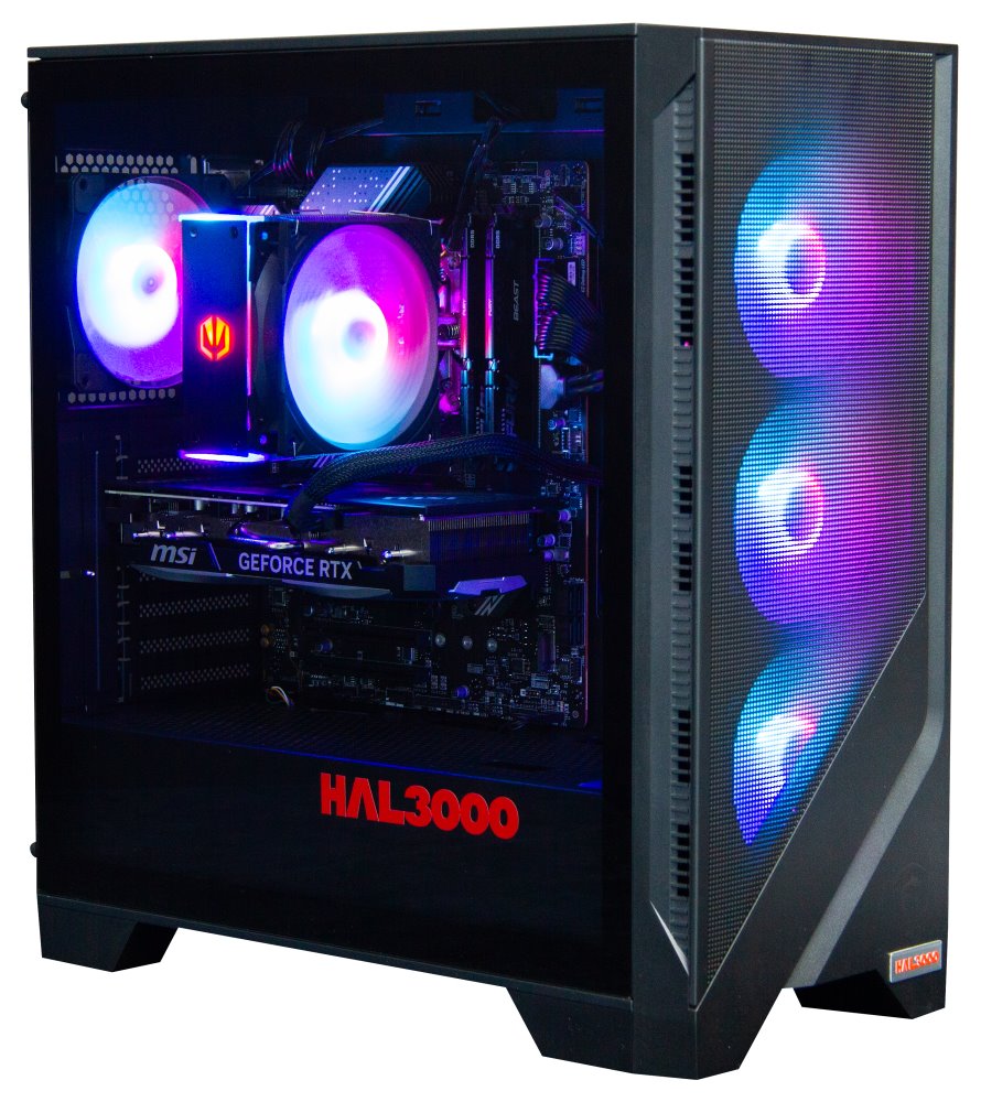 Kompjuter HAL3000 Master Gamer Ti Super, Intel i5-14400F, 32GB RAM DDR5, 1TB SSD, RTX 4070 Ti Super, i zi