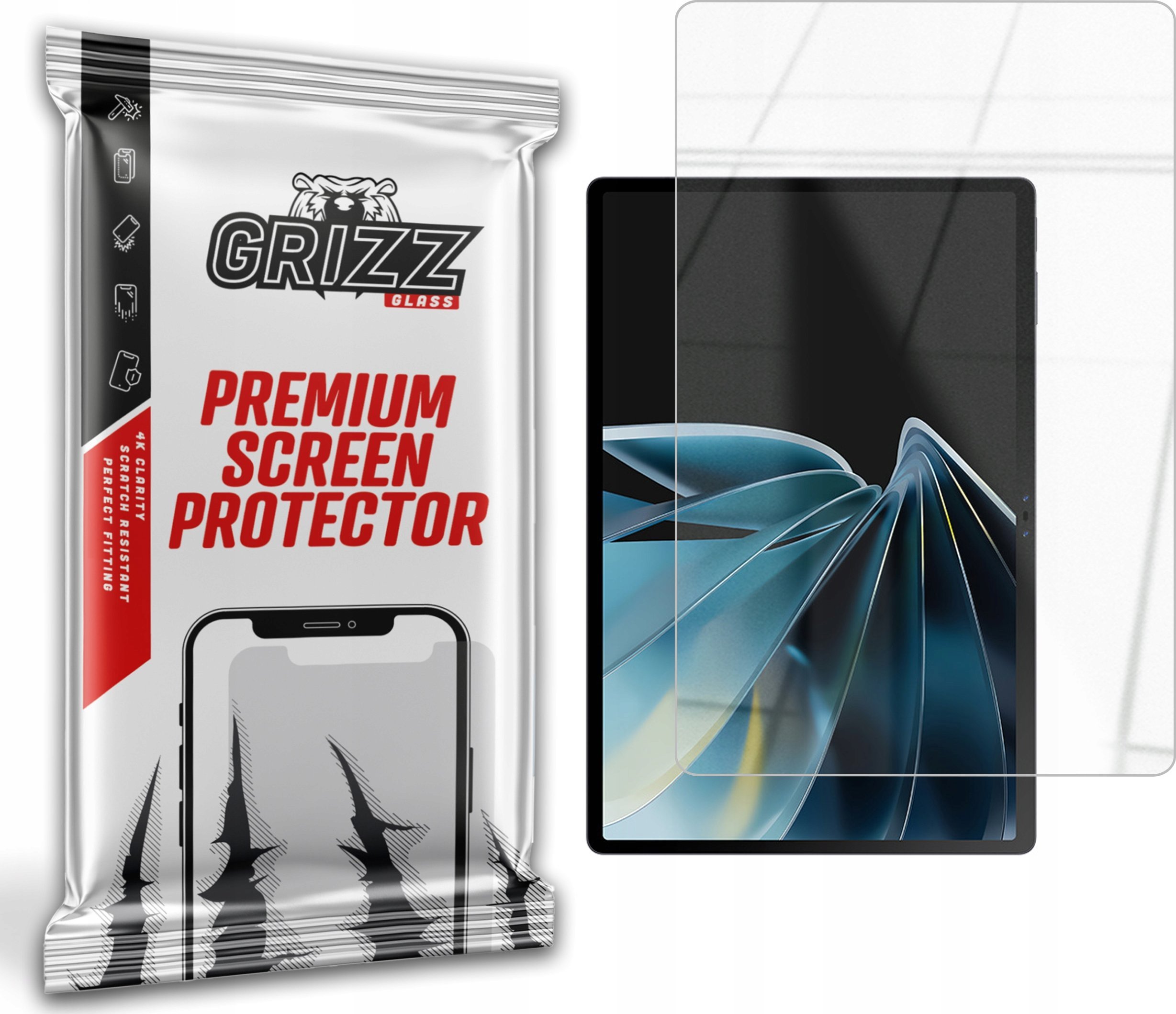 Qelq mbrojtës Grizz HybridGlass për Nubia Pad 3D 2, 9H, transparënt