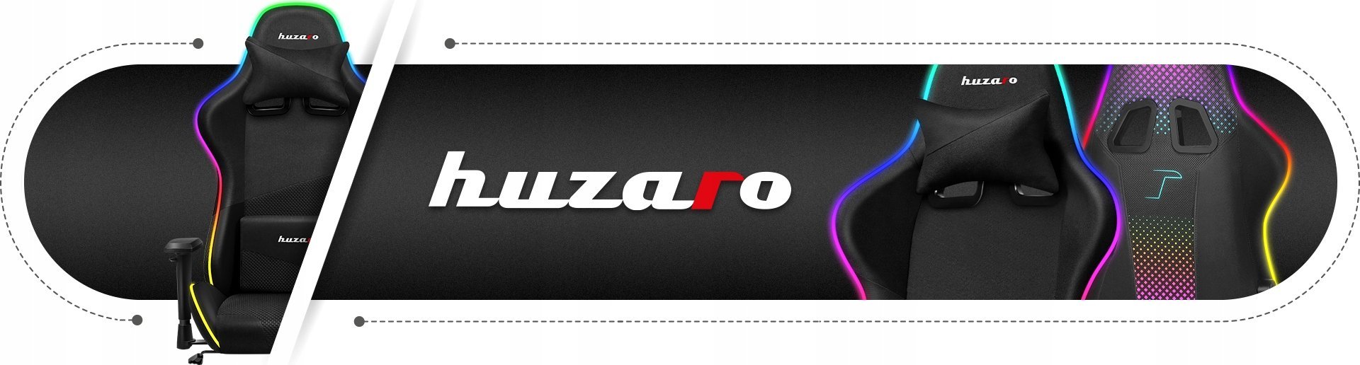 Karrige gaming Huzaro Force 6.3 RGB Mesh, deri 130kg, me ndriçim RGB, e zezë