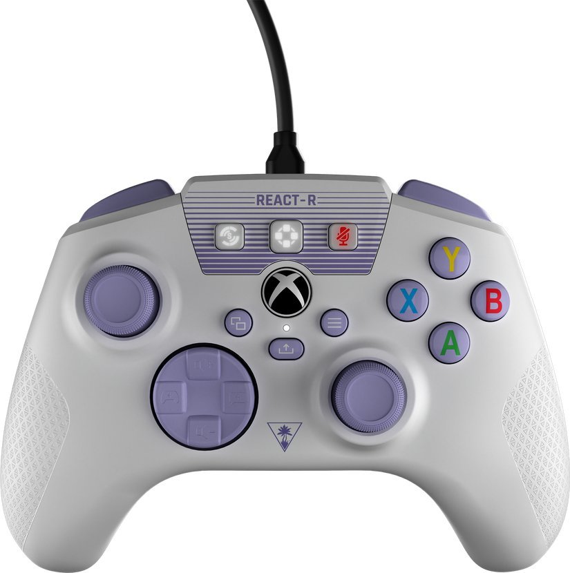 Kontroller Turtle Beach React-R, me kabllo, i bardhë / vjollcë