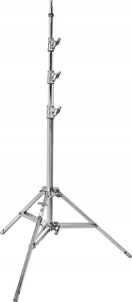 Stativ ndriçimi Avenger A0030CS Baby Steel Stand 30, lartësi 300 cm, çelik, argjendtë