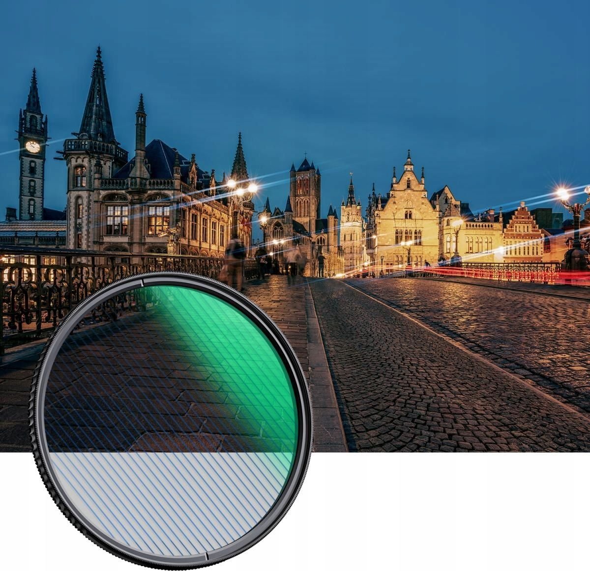 Filter fotografie K&amp;F Nano-X Blue Streak Anamorphic KF01.2097, 58mm, MRC