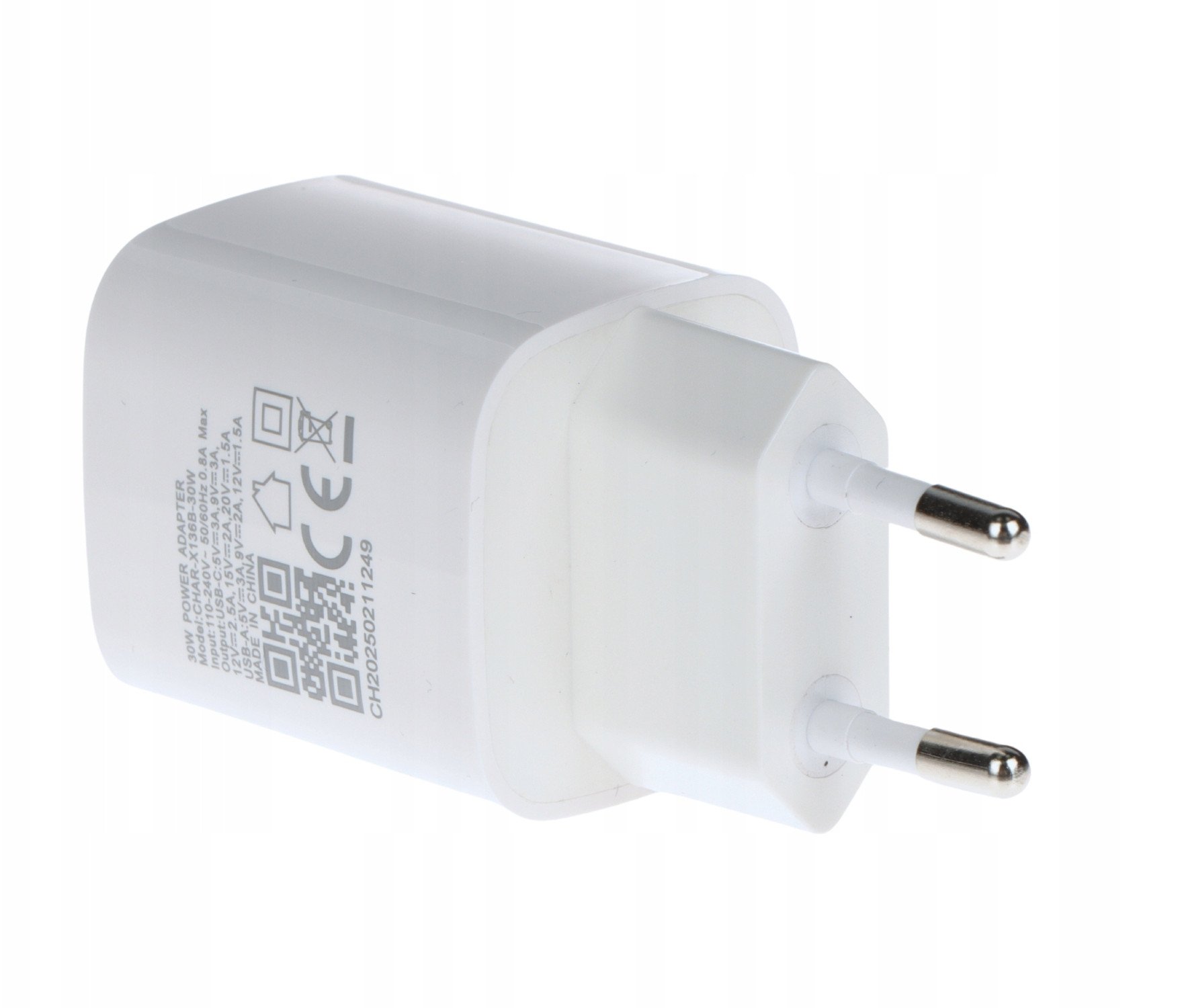 Karikues muri Delta Power CHAR X136B, 30W, USB A dhe USB C, i bardhë