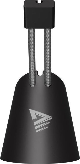 Mbajtëse kabllo për maus Savio MB-01, krahë çeliku fleksibël, bazament gome kundër rrëshqitjes, e zezë