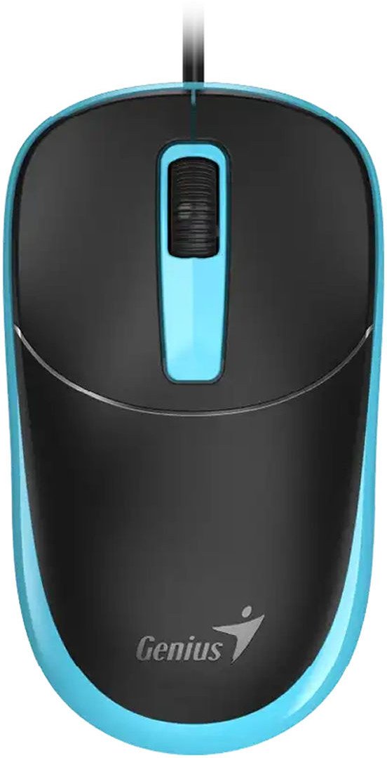 Mouse me kabllo Genius DX-123, 1200 DPI, i zi me blu