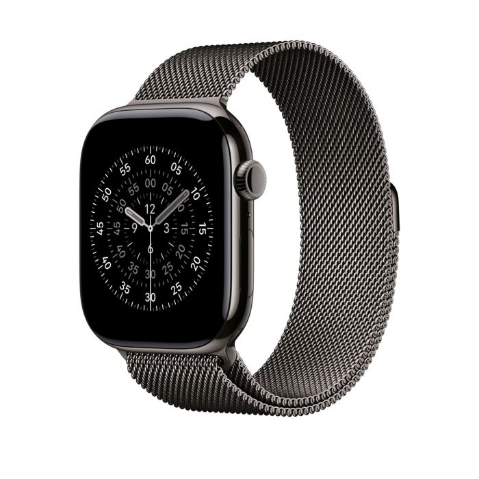 Apple Watch 46mm Loop, Slate Milanese Loop, M/L