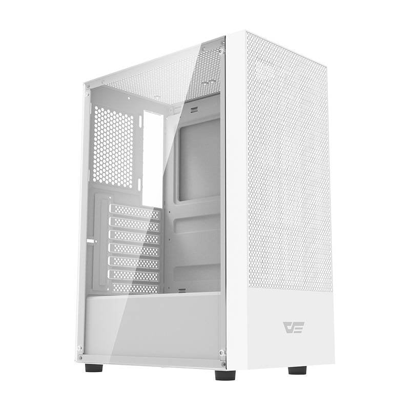 Kuti kompjuteri Darkflash A290, ATX M-ATX ITX, 3 ventilatorë, e bardhë