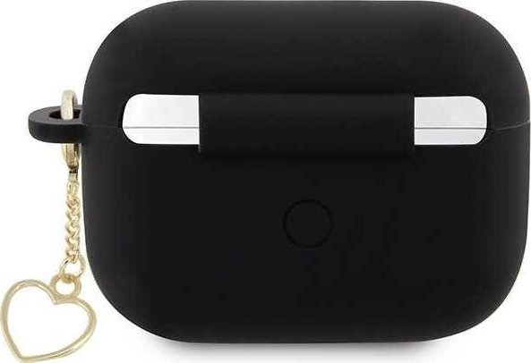 Mbulesë Guess GUAP2LSCHSK për Apple AirPods Pro 2, silikon, koleksioni Silicone Charm, e zezë