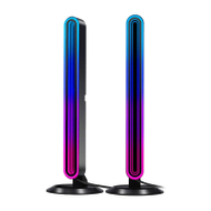Set llamba tavoline BlitzWolf BW-AL1, 2 copë, USB, RGB LED, e zezë