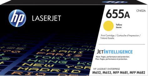 Toner HP 655A CF452A, lazer, i verdhë, origjinal