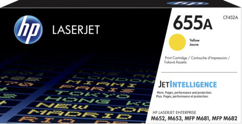 Toner HP 655A CF452A, lazer, i verdhë, origjinal