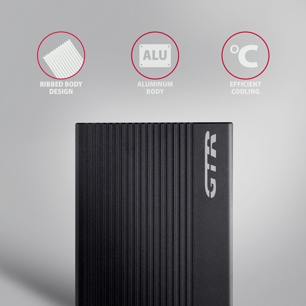 Kuti e jashtme Axagon EE25-GTR, 2.5" SSD HDD, USB 3.2 Gen 2, argjendtë