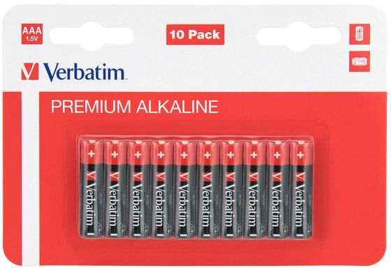 Bateri AAA Verbatim Premium Alkaline 49874, set 10 copë
