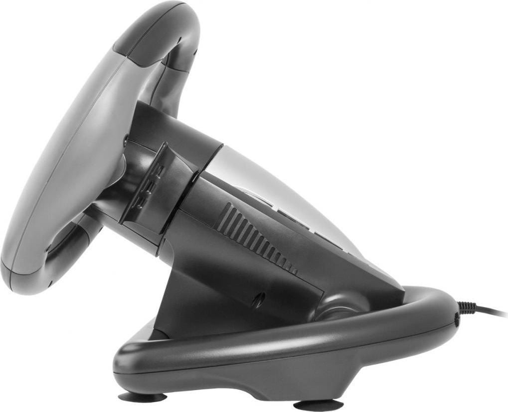 Timon lojërash Defender CHALLENGE MINI LE, USB, me pedale, e kuqe e zezë