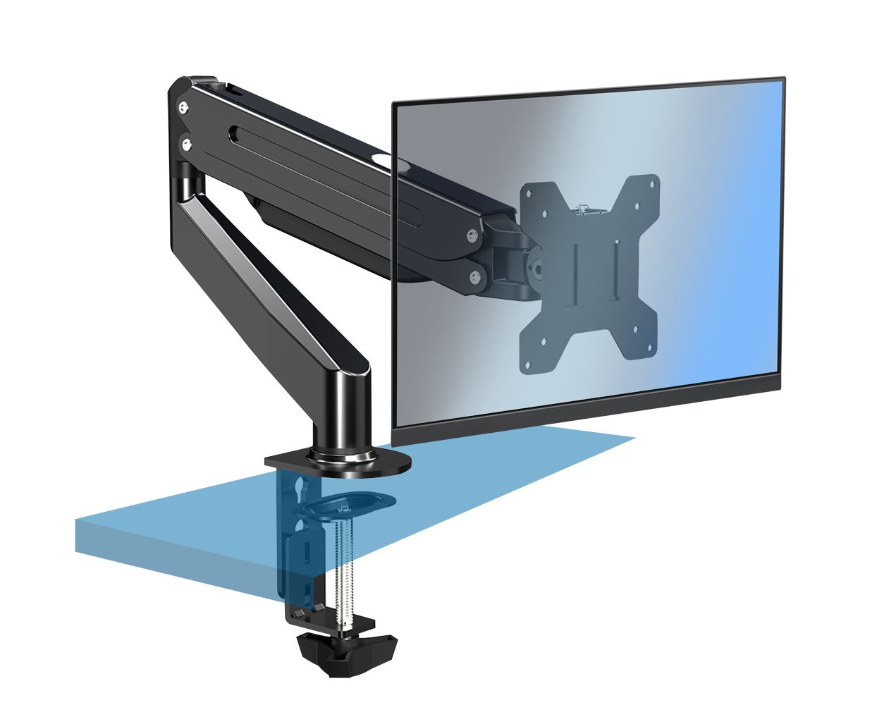 Mbajtëse për monitor Esperanza ERW019, 68.6 cm (27"), e zezë