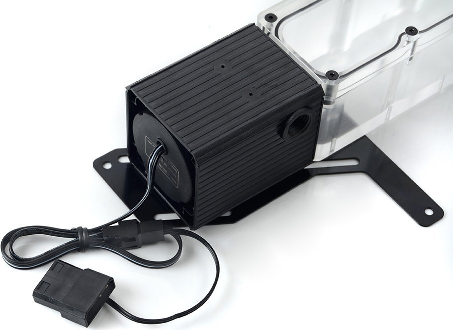 Rezervuar uji me pompë Bitspower Tiny Tank SC6 200 PWM, kompakt, transparent