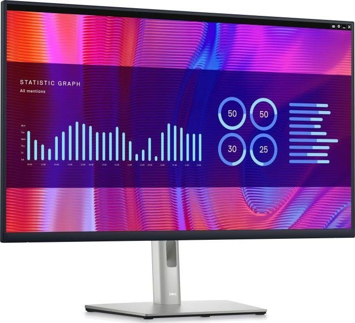 Monitor Dell P3223DE, 31.5", 2560x1440 (WQHD), i zi/argjend