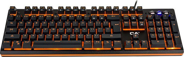 Tastierë CA Gaming Iguana CA-1413, e zezë/portokalli