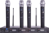 Mikrofon Azusa PLL-400, sistem UHF 4 kanale, 4 mikrofona dore, i zi