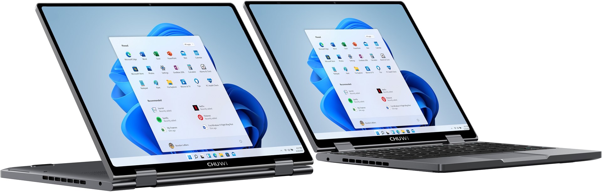 Laptop CHUWI MiniBook X 2023 K2 SR, 10.51", 12GB RAM, 512GB SSD, gri
