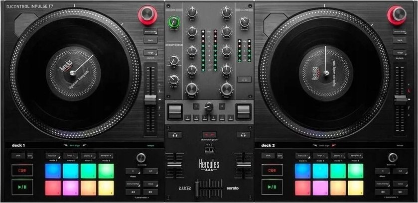 Kontrollues DJ Hercules T7, pjata motorike, me Serato DJ Lite, i zi