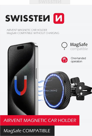 Mbajtëse telefoni Swissten MagStick Compact, MagSafe, kompakte, e zezë