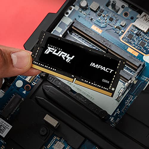 RAM për laptop Kingston FURY Impact, 16GB DDR4, 3200MT/s, i zi